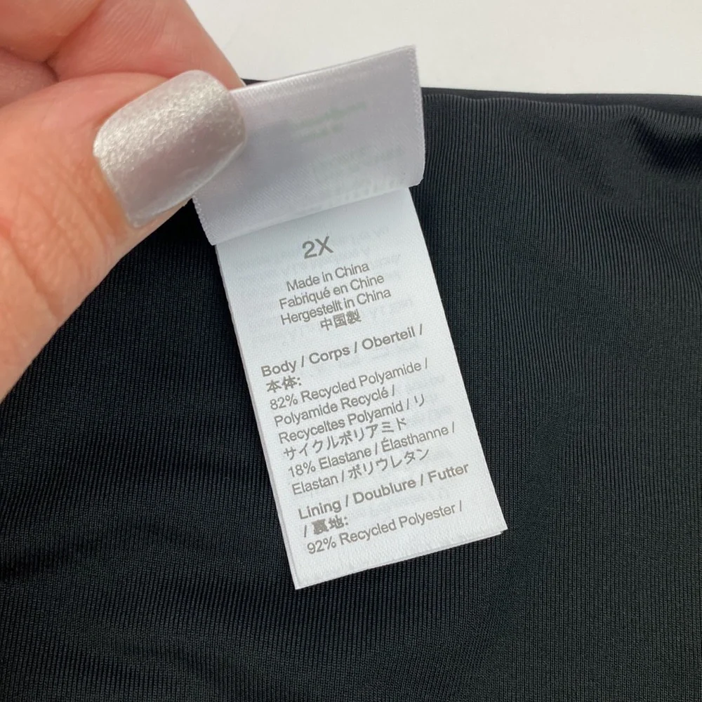NWT J. Crew | Black High Rise Bikini Bottoms 2X Plus